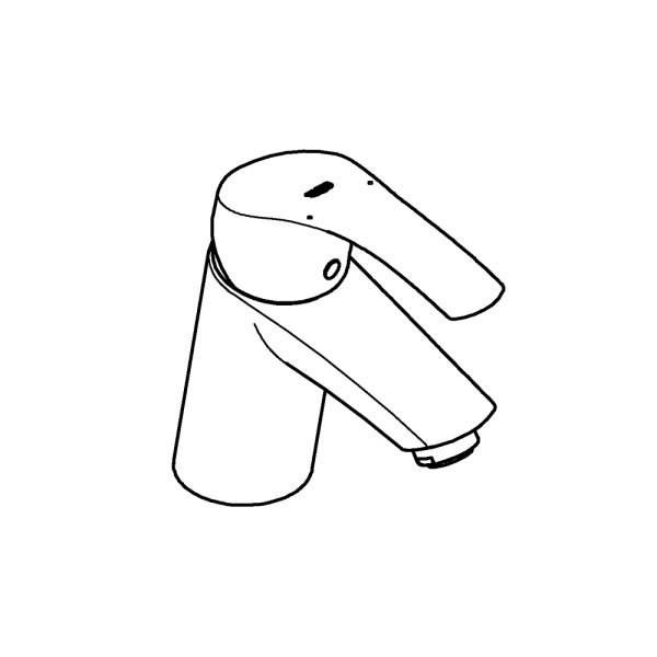 Смеситель однорычажный для раковины Grohe Eurosmart 23922 002  (23922002) хром 